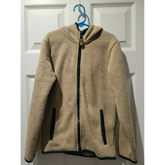 Guc H&M Hooded Sherpa Sweatshirt Size 8/10 - Picture 1 of 4